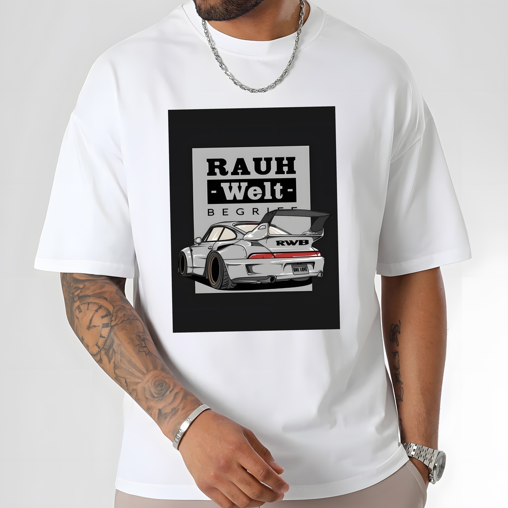 T-shirt RWB Rauh-Welt Cadre Gris taille M