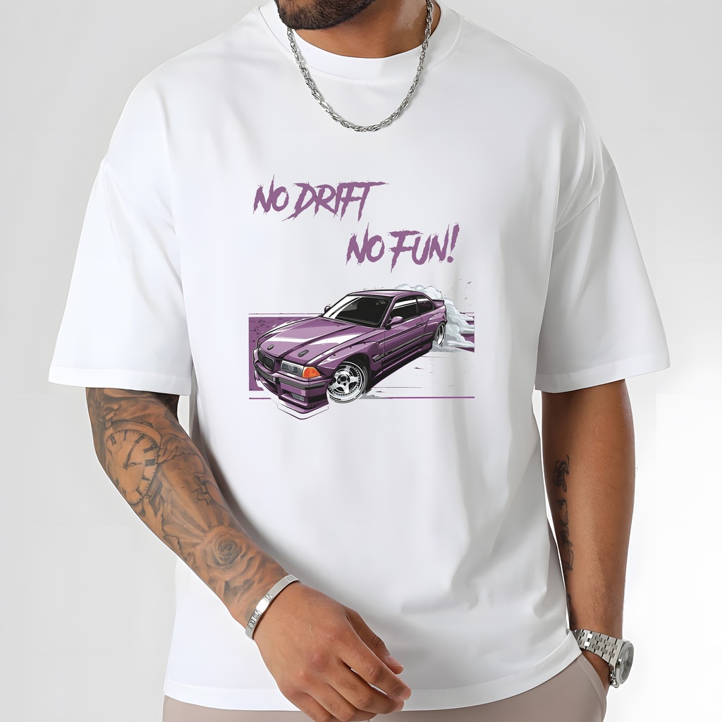 T-shirt BMW "NO DRIFT NO FUN" taille XL