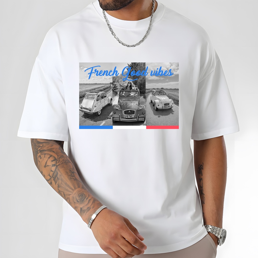 T-shirt 2cv " French Good Vibes " taille S