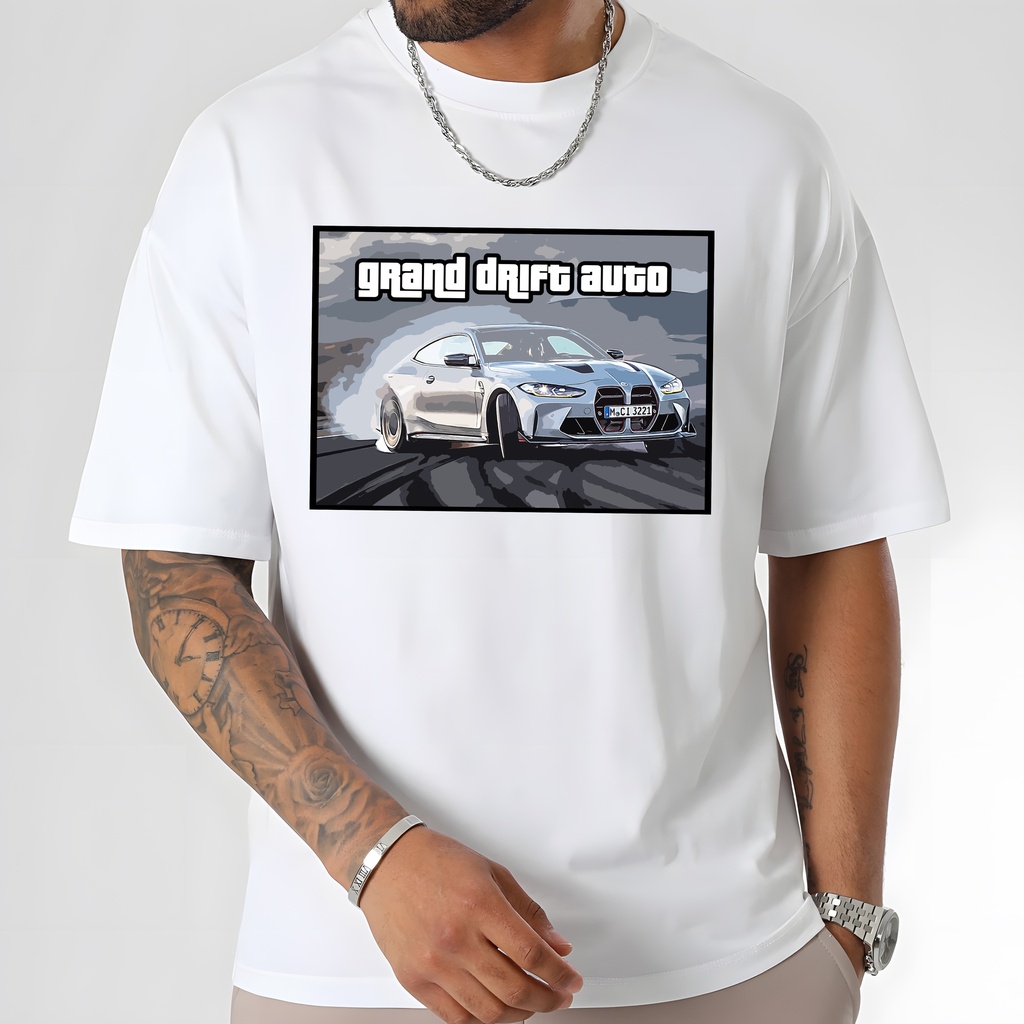 T-shirt grand drift auto BMW M4 CSL taille S