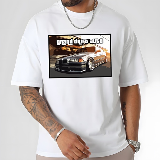 T-shirt grand drift auto BMW e36 taille L